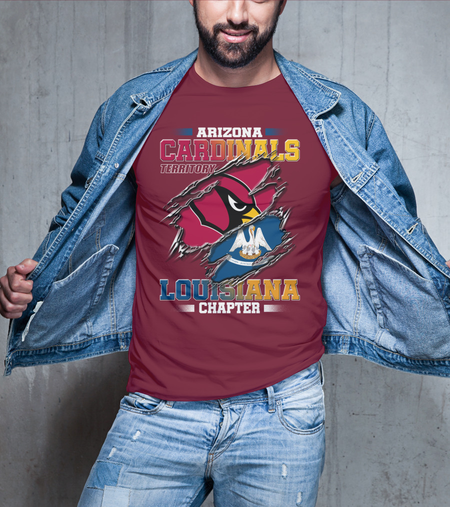 Arizona Cardinals Territory Louisiana Chapter T-Shirt
