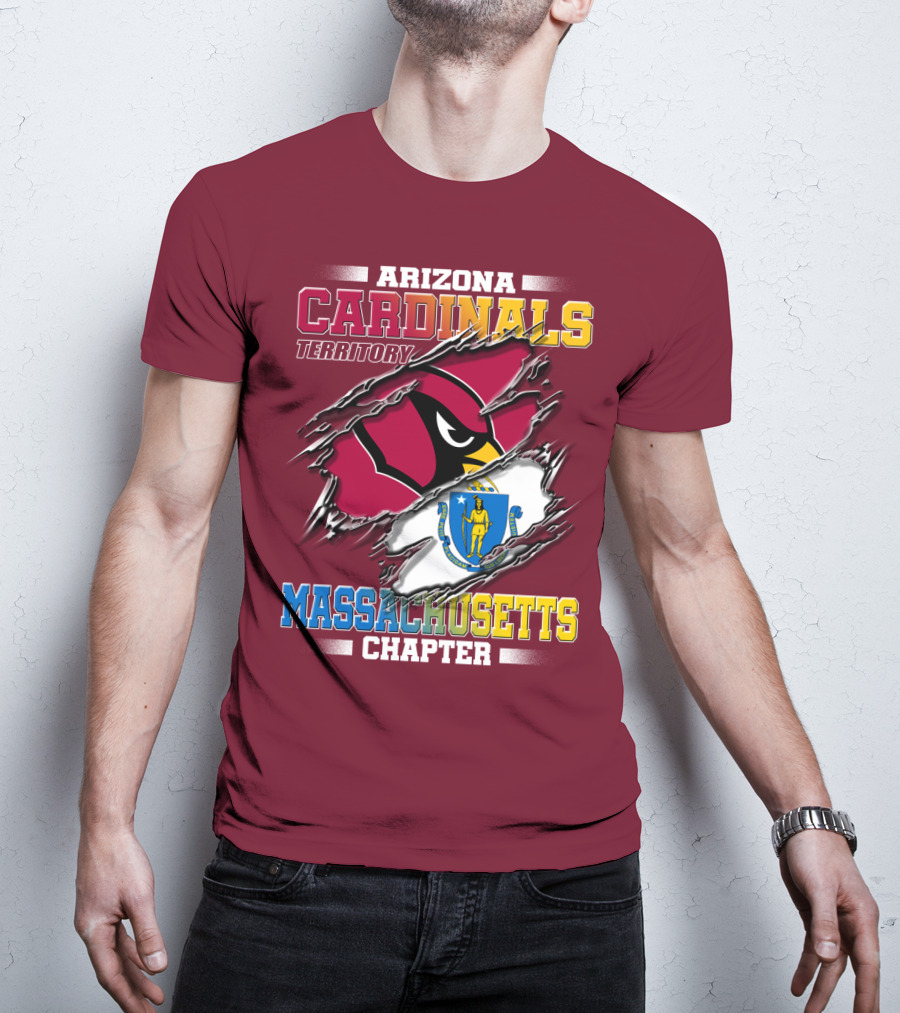 Arizona Cardinals Territory Massachusetts Chapter T-Shirt