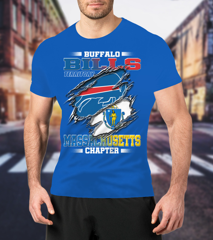 Buffalo Bills Territory Massachusetts Chapter T-Shirt