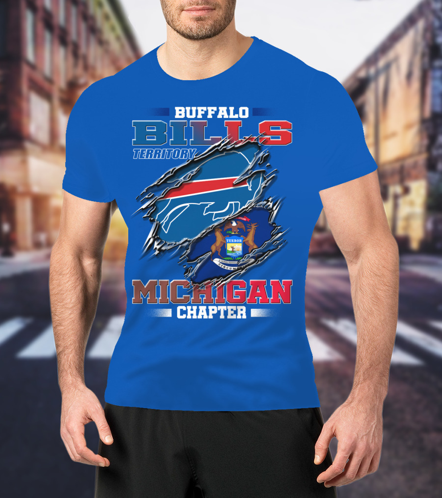 Buffalo Bills Territory Michigan Chapter T-Shirt