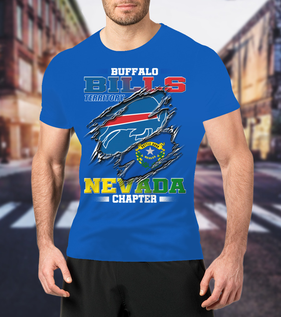 Buffalo Bills Territory Nevada Chapter Battle Born T-Shirt