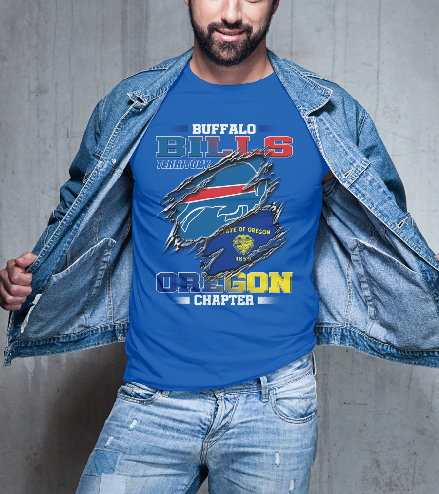 Buffalo Bills Territory Oregon Chapter State Of Oregon 1859 T-Shirt