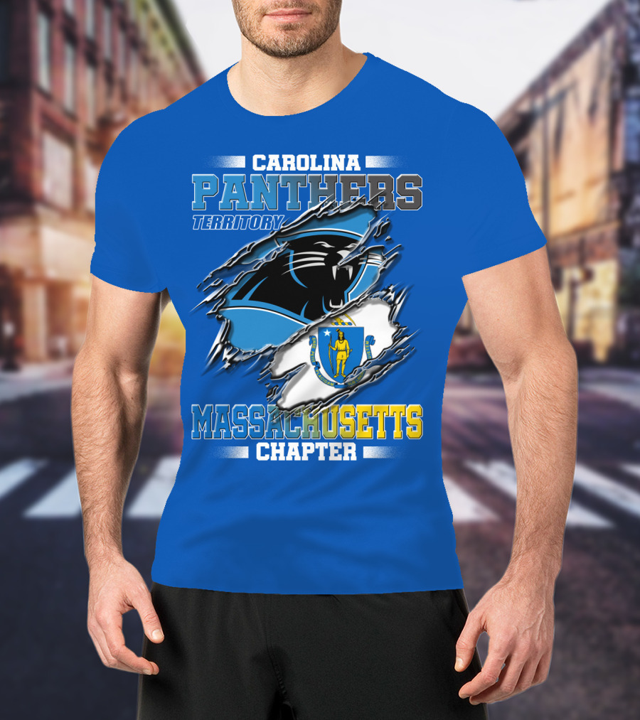 Carolina Panthers Territory Massachusetts Chapter T-Shirt