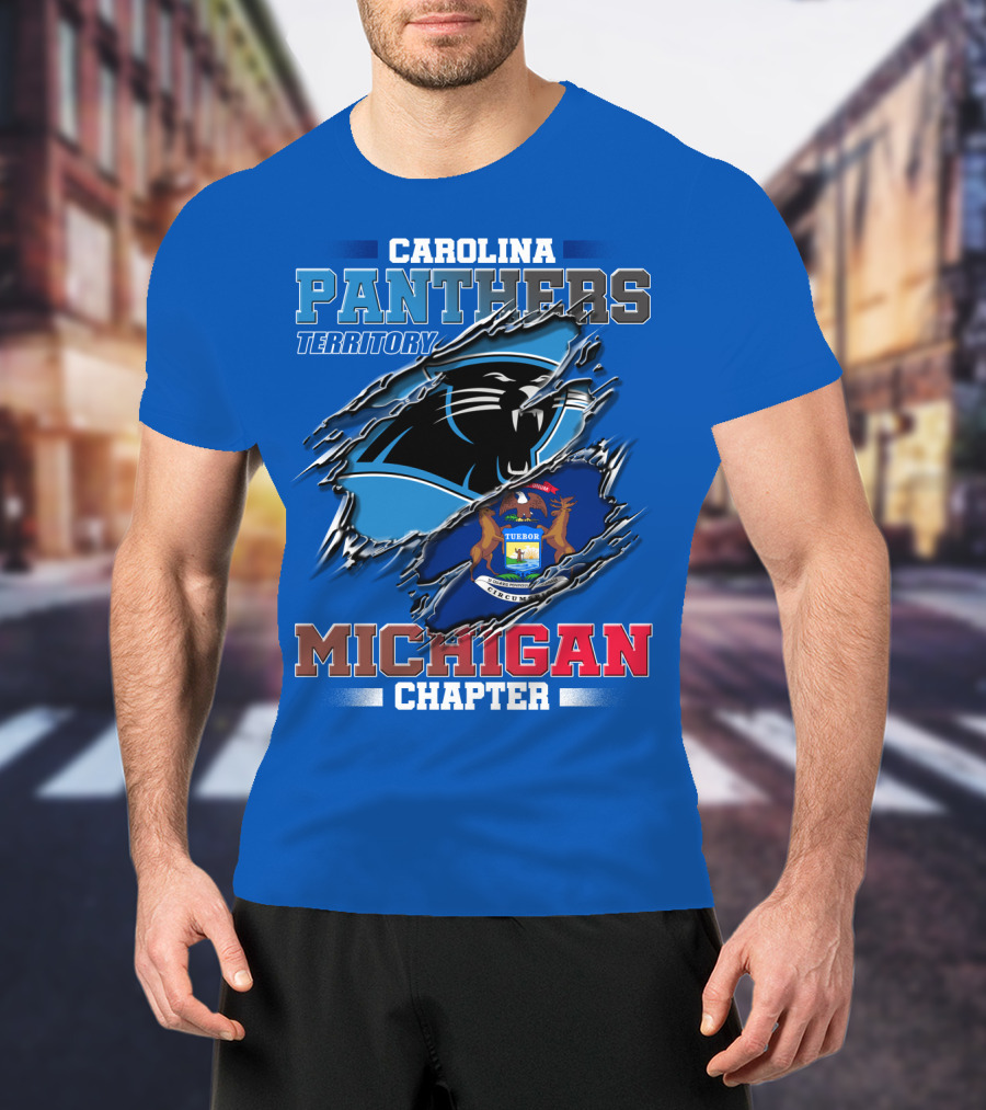 Carolina Panthers Territory Michigan Chapter T-Shirt
