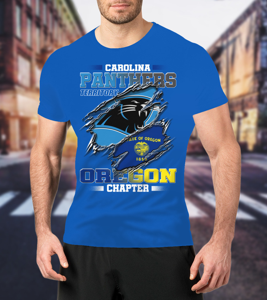 Carolina Panthers Territory Oregon Chapter State Of Oregon 1859 T-Shirt