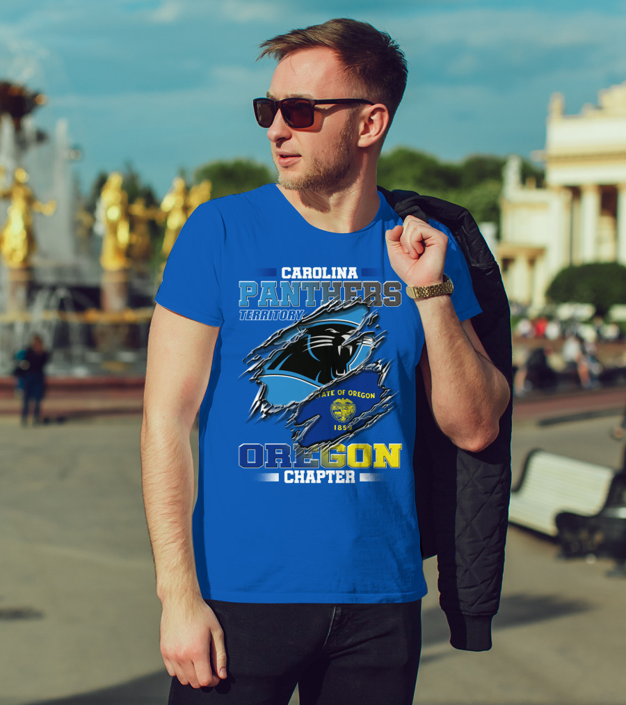 Carolina Panthers Territory Oregon Chapter State Of Oregon 1859 T-Shirt