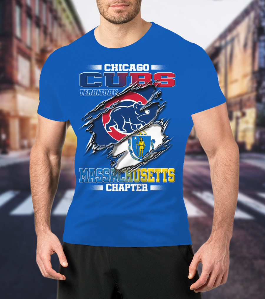 Chicago Cubs Territory Massachusetts Chapter T-Shirt