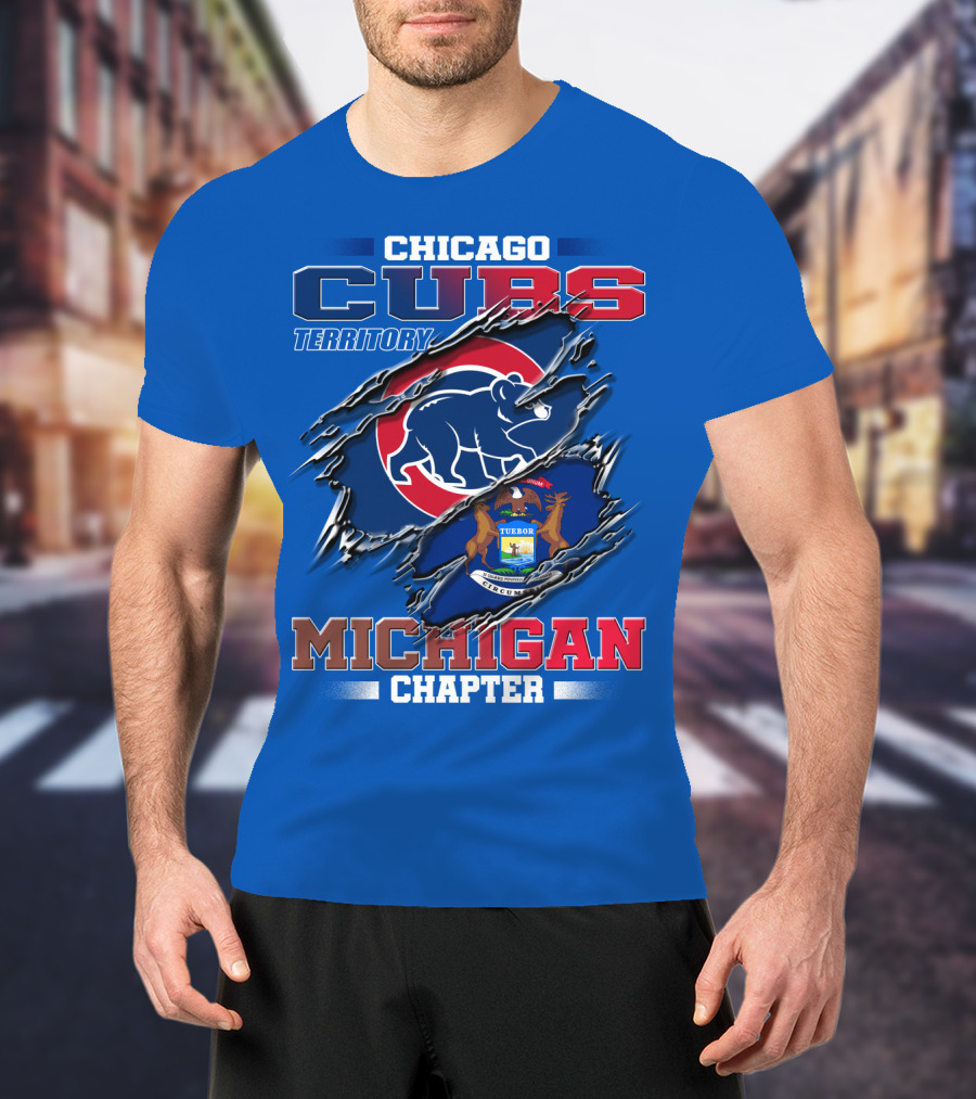 Chicago Cubs Territory Michigan Chapter T-Shirt