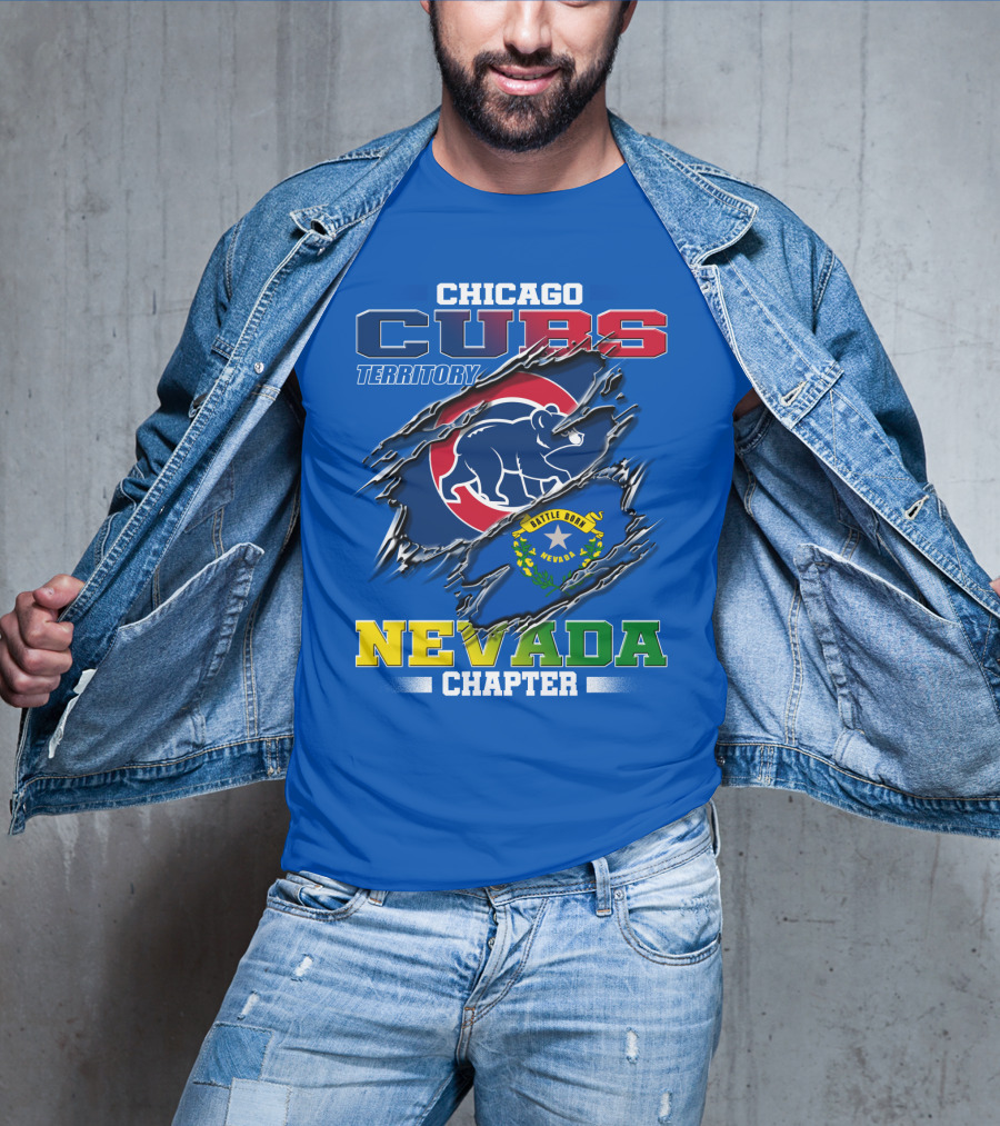 Chicago Cubs Territory Nevada Chapter Battle Born T-Shirt