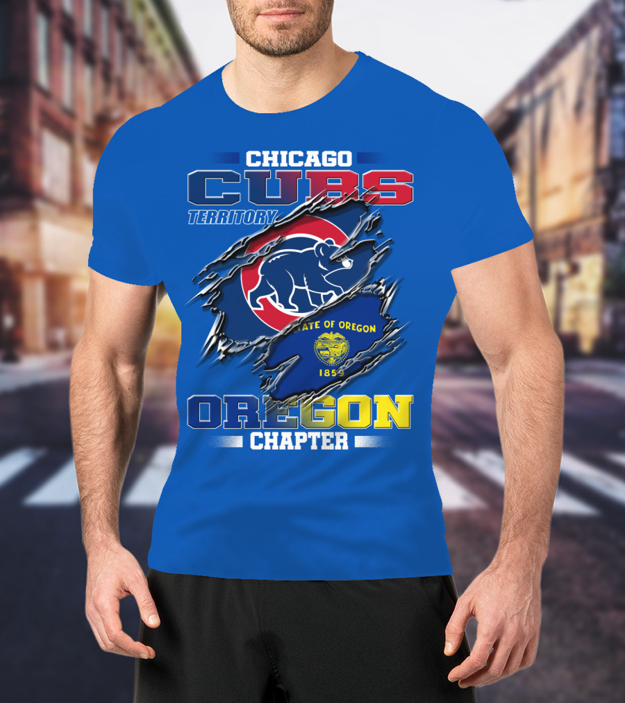 Chicago Cubs Territory Oregon Chapter State Of Oregon 1859 T-Shirt