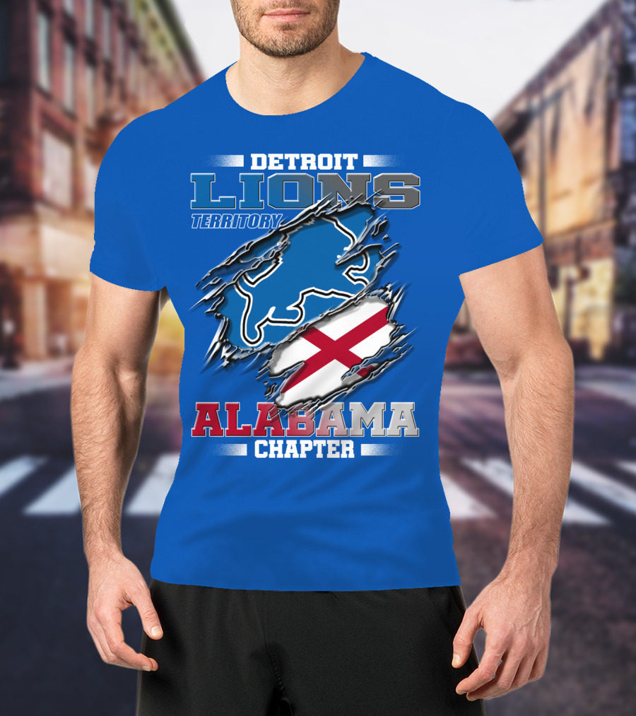 Detroit Lions Territory Alabama Chapter T-Shirt