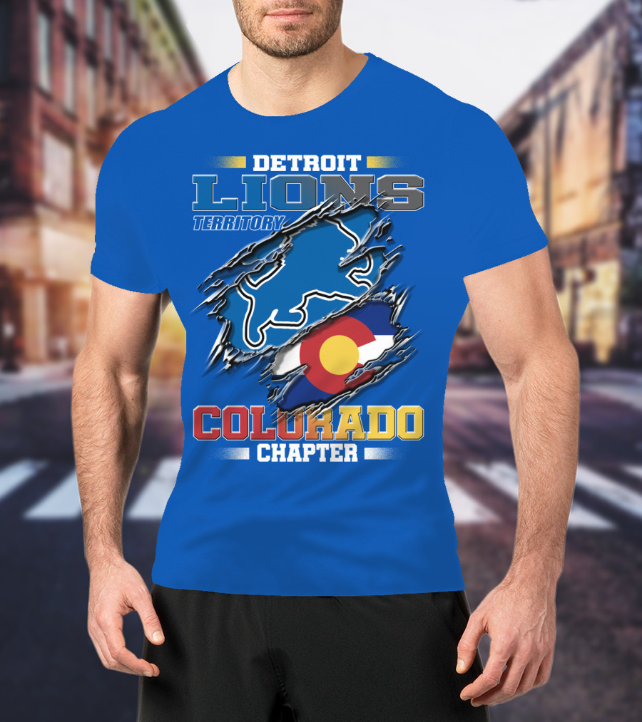 Detroit Lions Territory Colorado Chapter T-Shirt