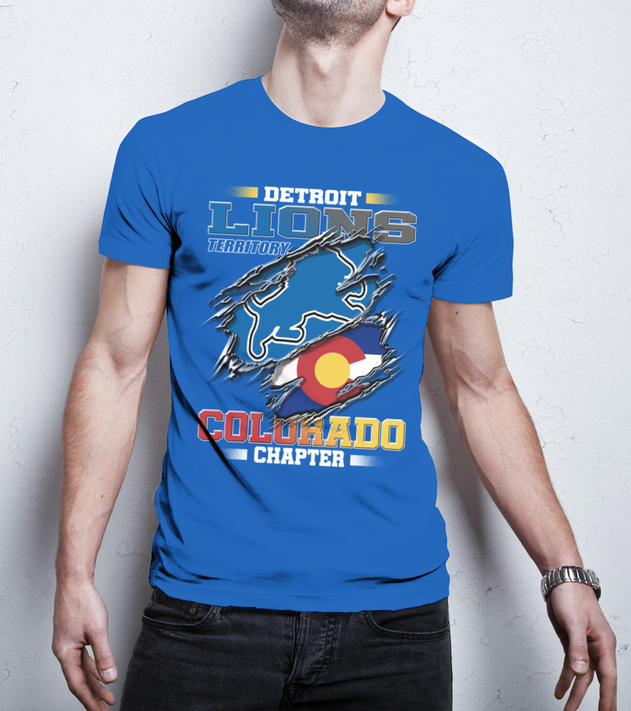 Detroit Lions Territory Colorado Chapter T-Shirt