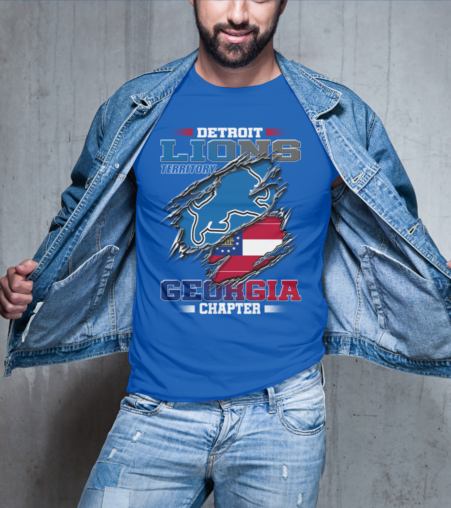 Detroit Lions Territory Georgia Chapter T-Shirt