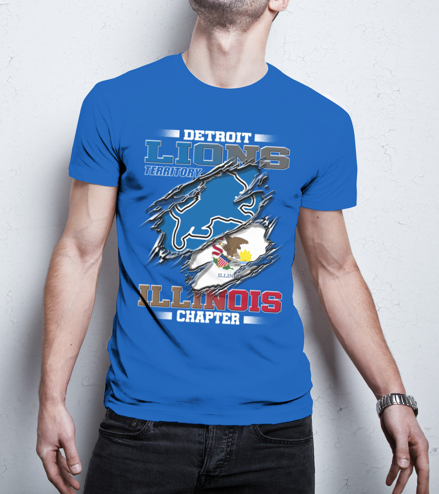 Detroit Lions Territory Illinois Chapter T-Shirt