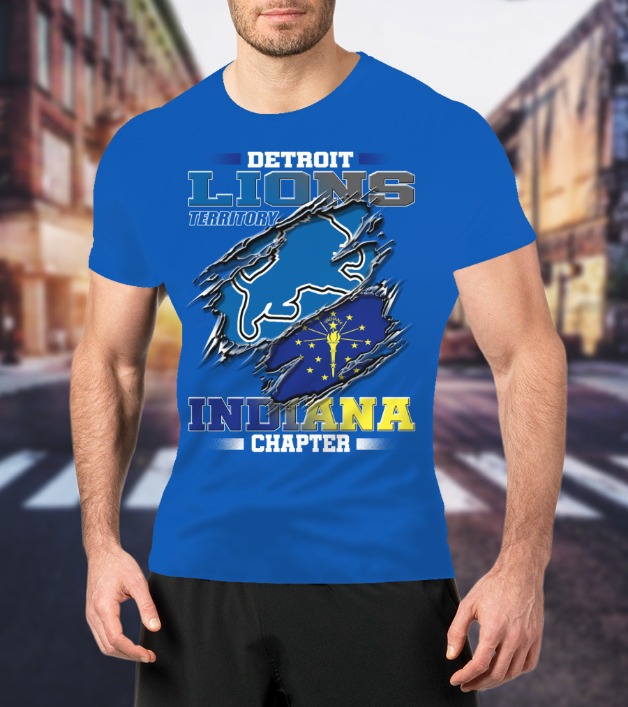 Detroit Lions Territory Indiana Chapter T-Shirt
