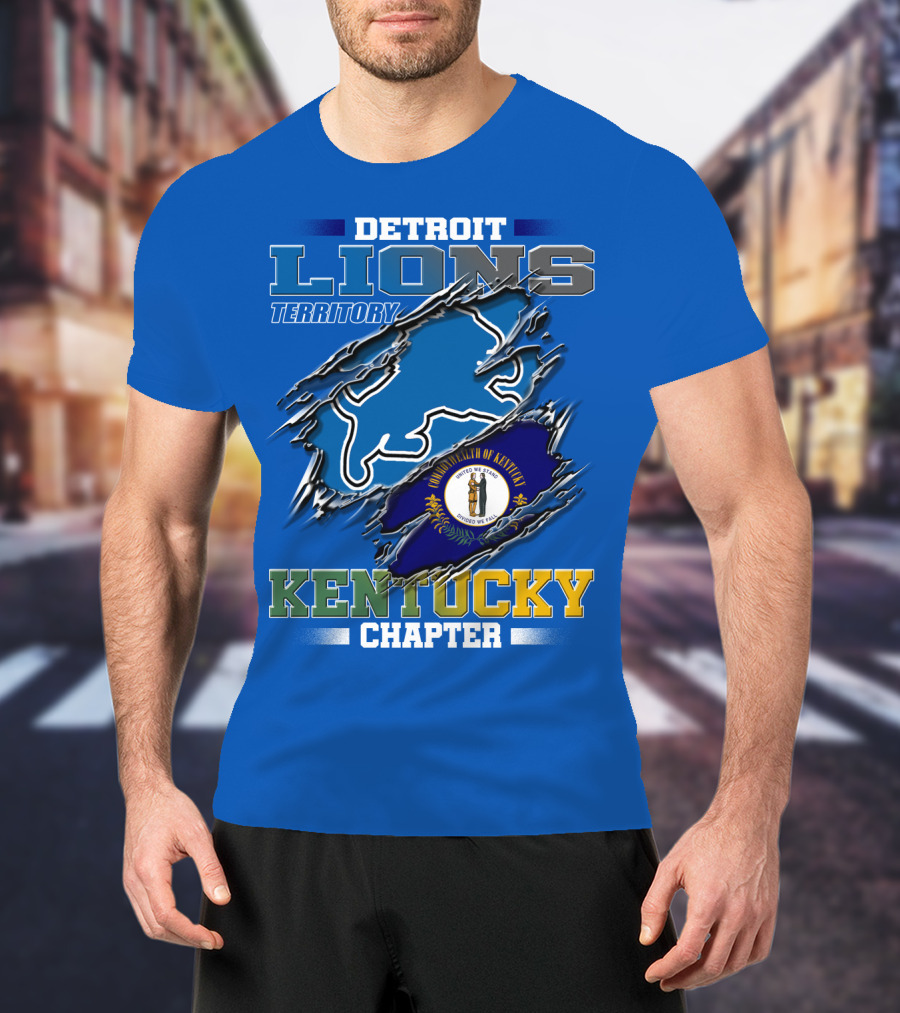 Detroit Lions Territory Kentucky Chapter Commonwealth Of Kentucky T-Shirt