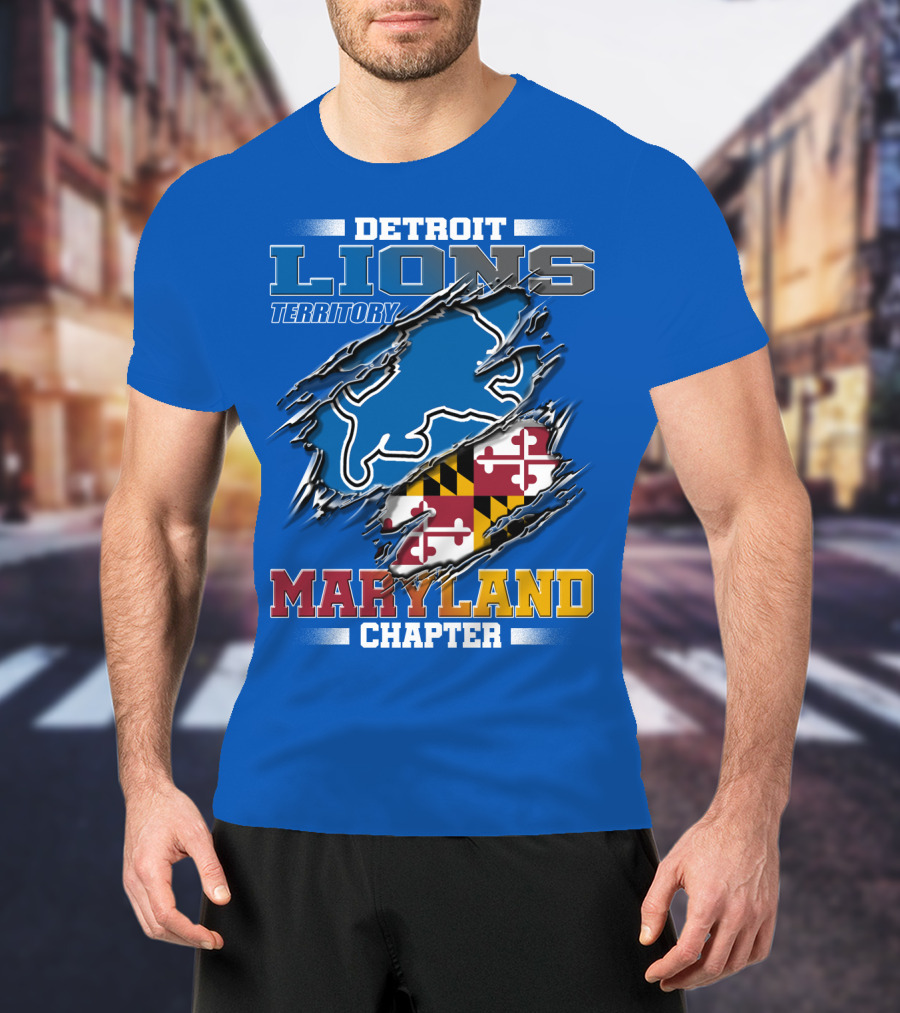 Detroit Lions Territory Maryland Chapter T-Shirt