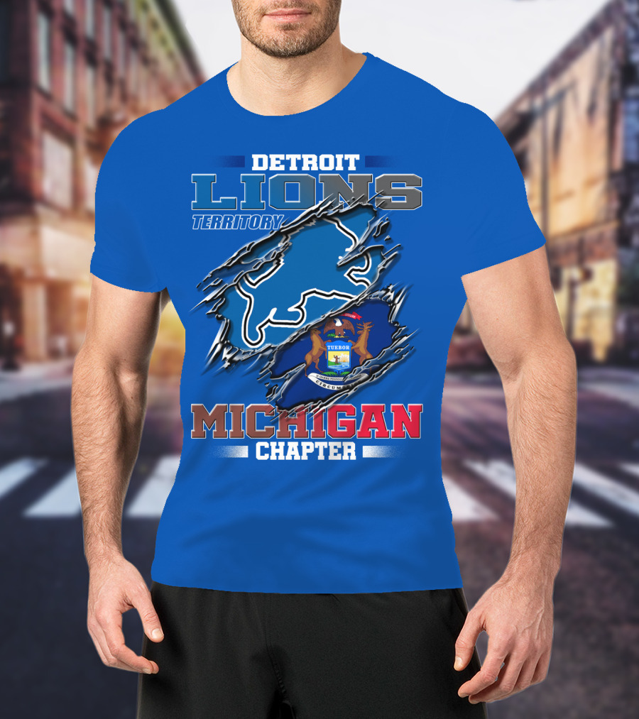 Detroit Lions Territory Michigan Chapter T-Shirt