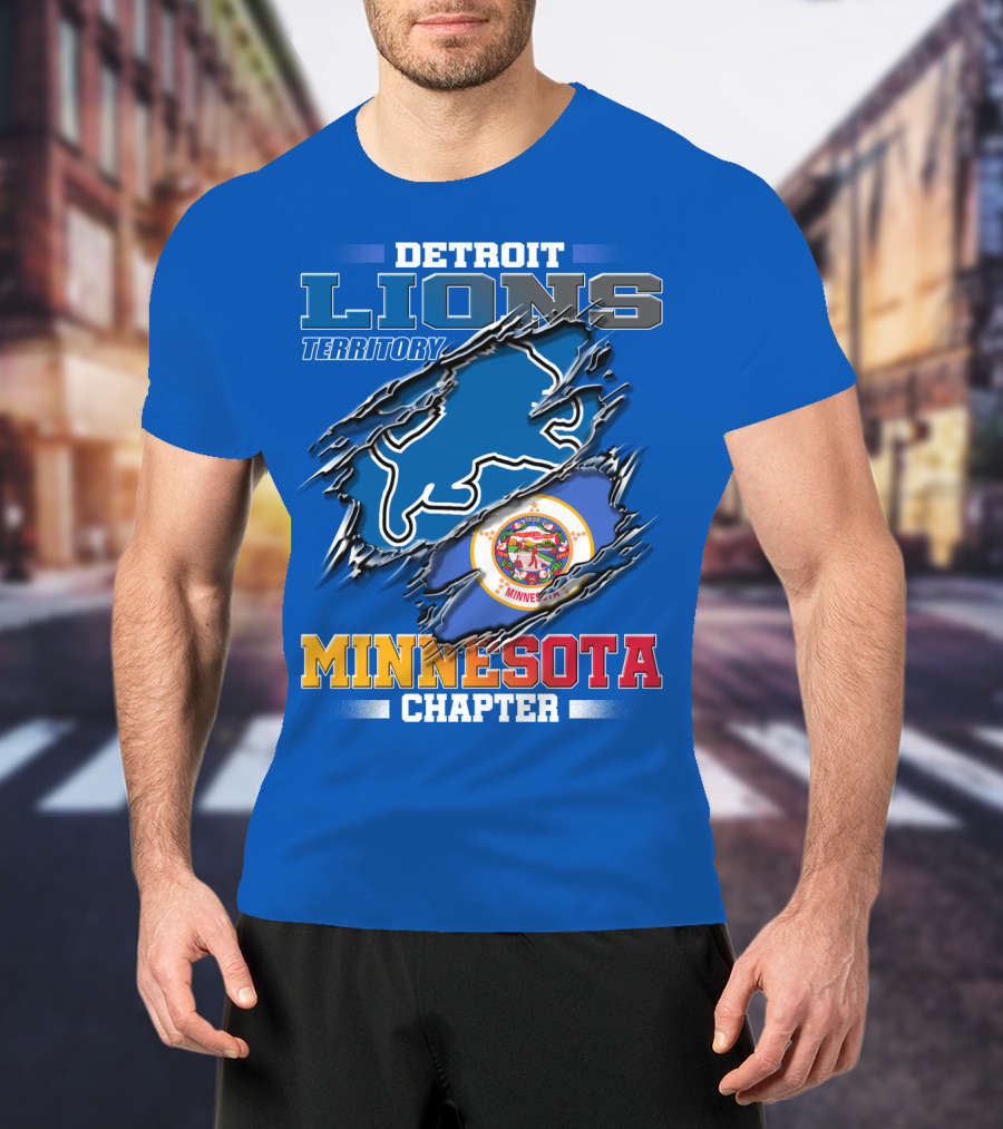 Detroit Lions Territory Minnesota Chapter T-Shirt