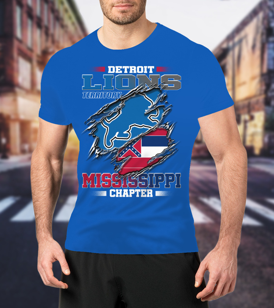 Detroit Lions Territory Mississippi Chapter T-Shirt