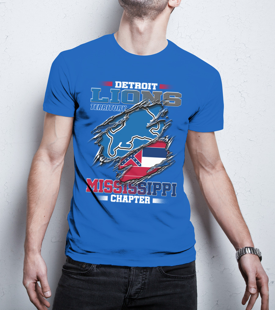 Detroit Lions Territory Mississippi Chapter T-Shirt