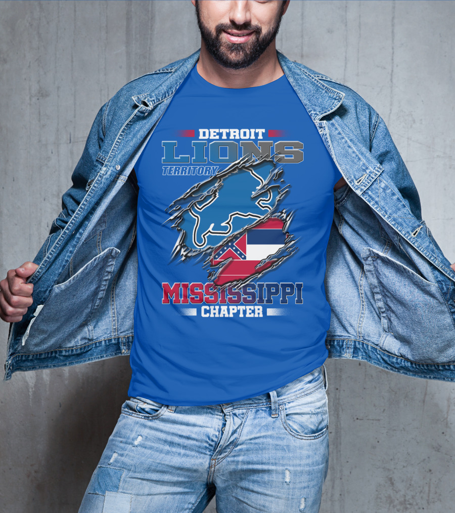 Detroit Lions Territory Mississippi Chapter T-Shirt