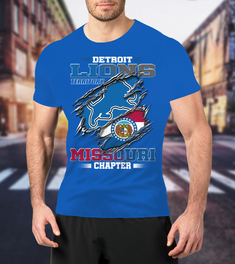 Detroit Lions Territory Missouri Chapter T-Shirt