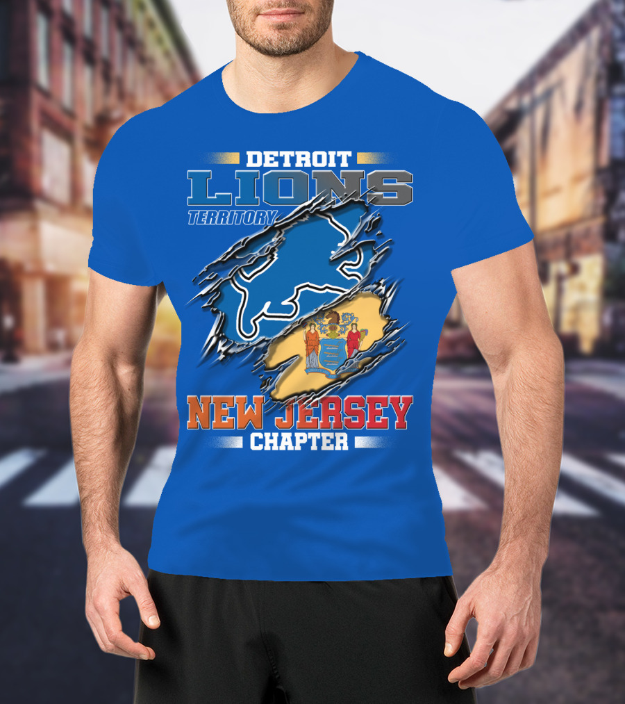 Detroit Lions Territory New Jersey Chapter T-Shirt