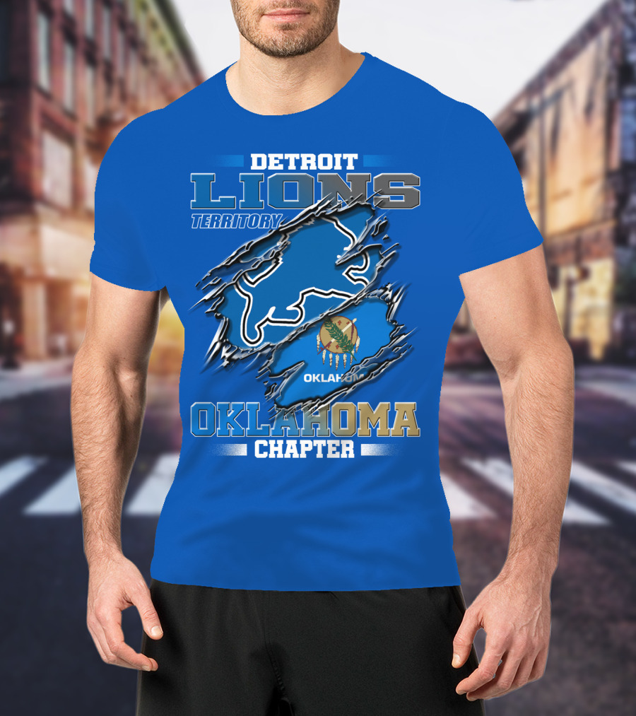 Detroit Lions Territory Oklahoma Chapter T-Shirt