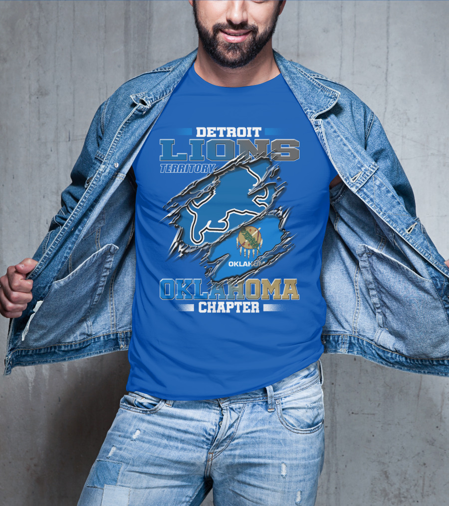Detroit Lions Territory Oklahoma Chapter T-Shirt
