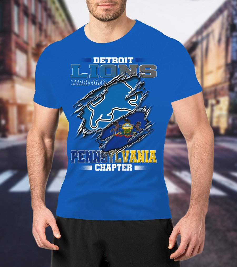 Detroit Lions Territory Pennsylvania Chapter T-Shirt