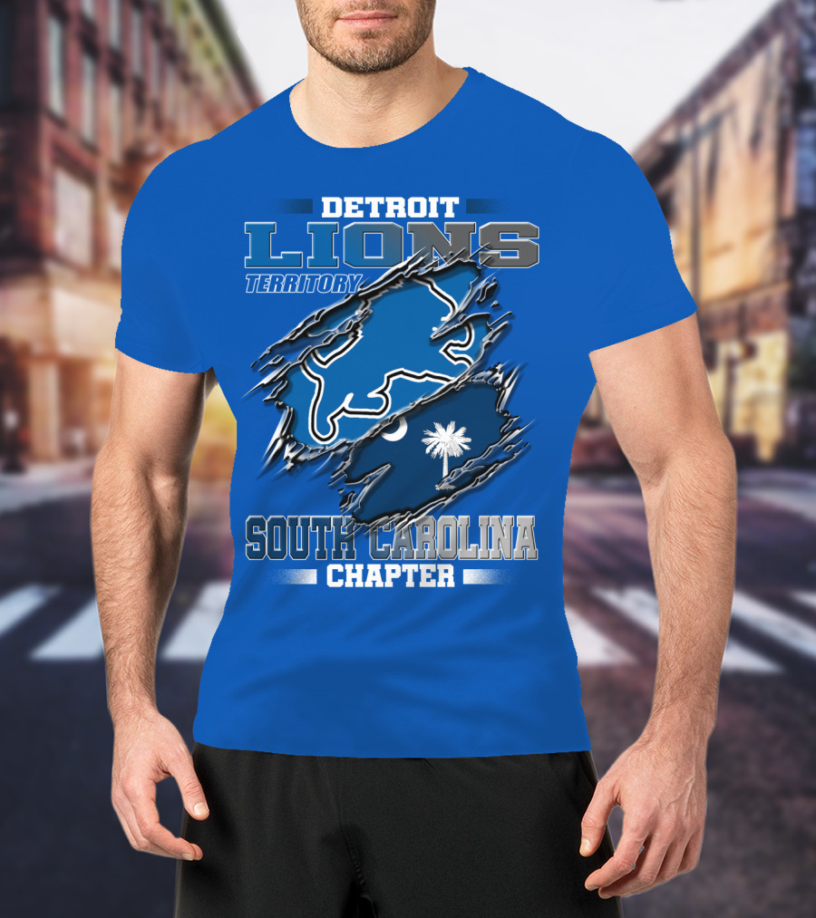 Detroit Lions Territory South Carolina Chapter T-Shirt