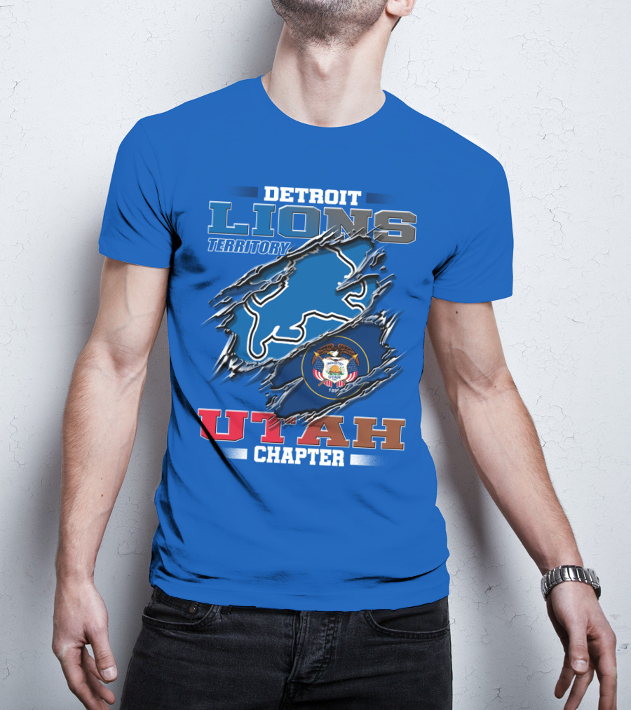 Detriot Lions Territory Utah Chapter T-Shirt