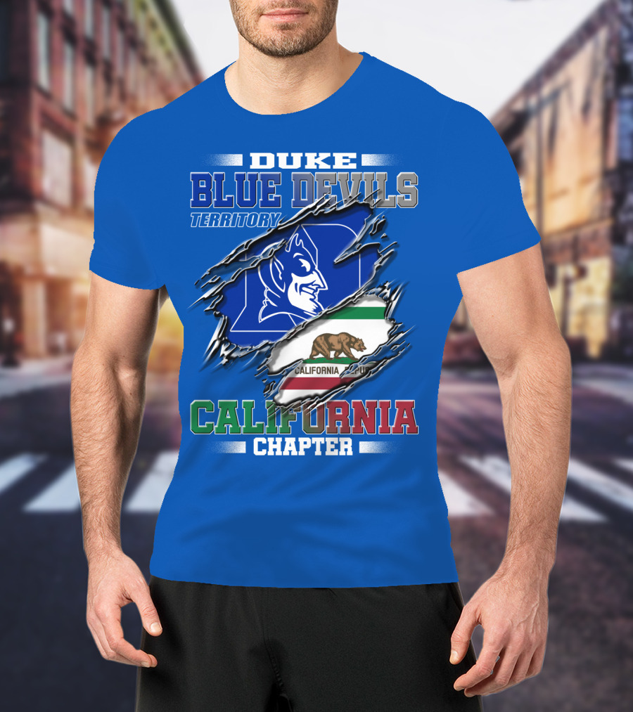 Duke Blue Devils Territory California Chapter T-Shirt