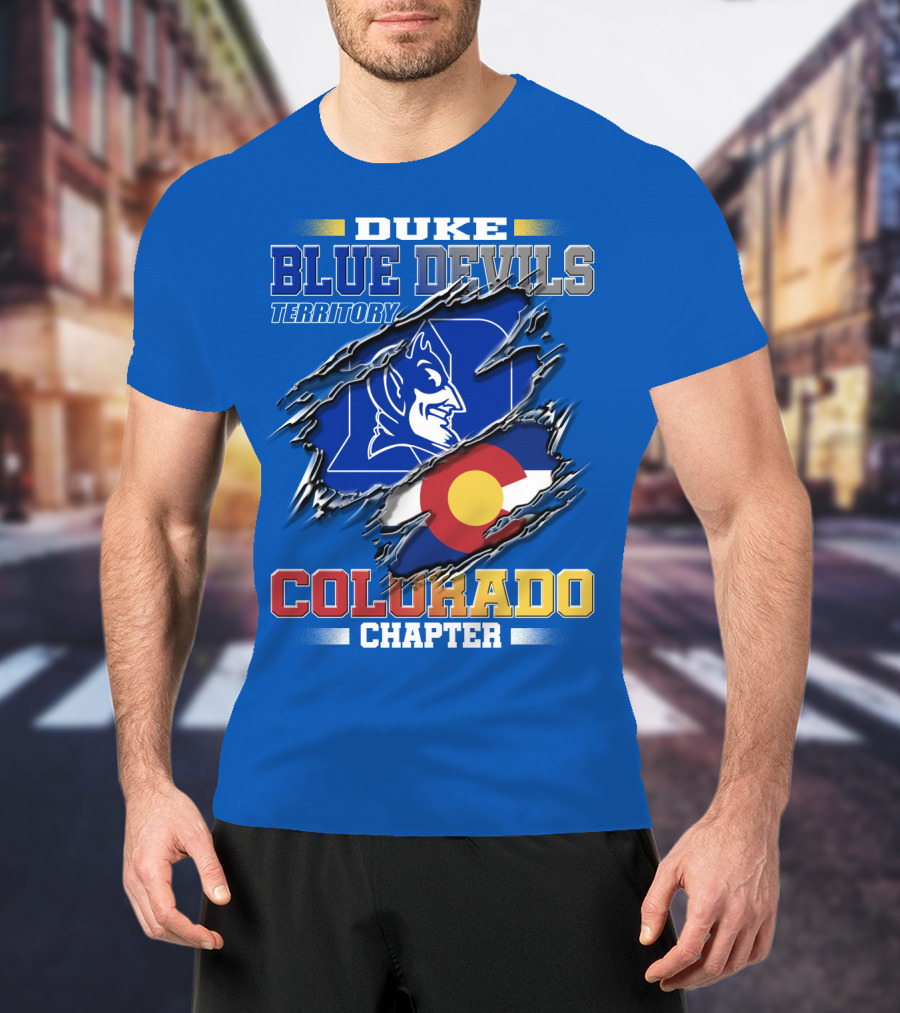 Duke Blue Devils Territory Colorado Chapter T-Shirt
