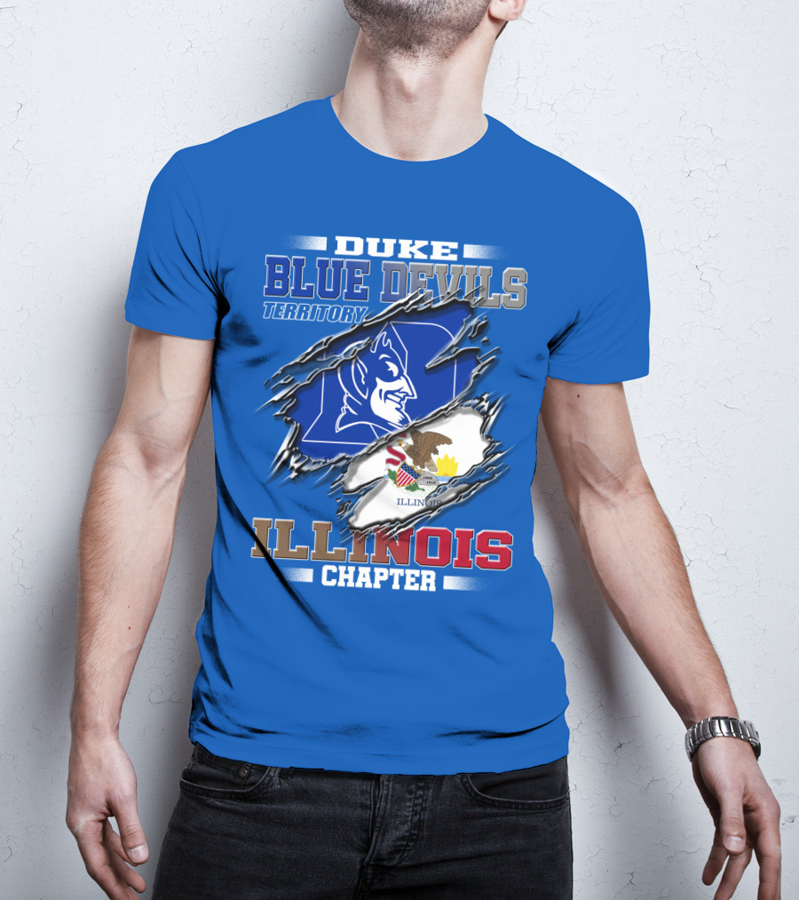 Duke Blue Devils Territory Illinois Chapter T-Shirt