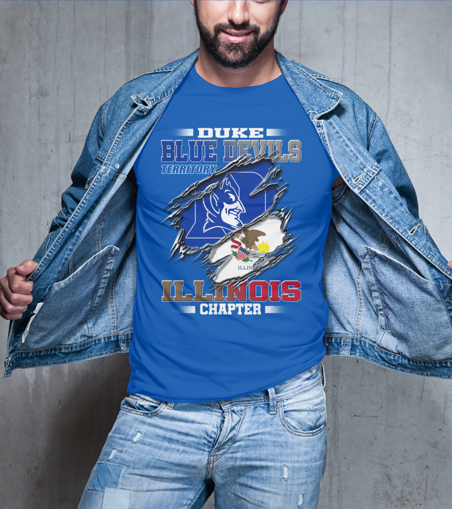 Duke Blue Devils Territory Illinois Chapter T-Shirt
