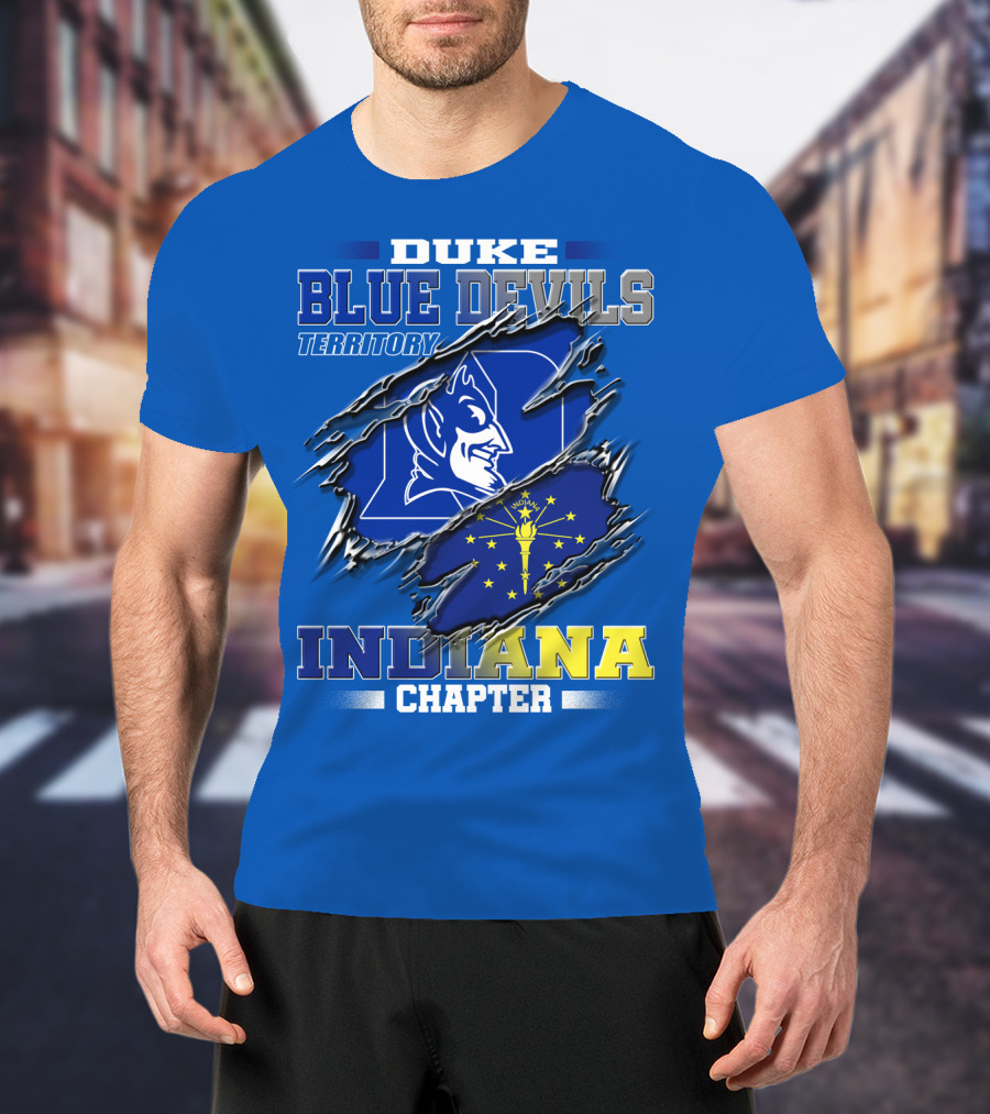 Duke Blue Devils Territory Indiana Chapter T-Shirt