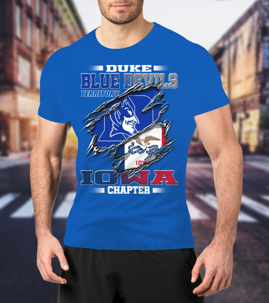 DUKE Blue Devils Territory Iowa Chapter T-Shirt
