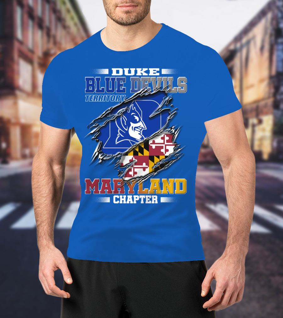 Duke Blue Devils Territory Maryland Chapter T-Shirt