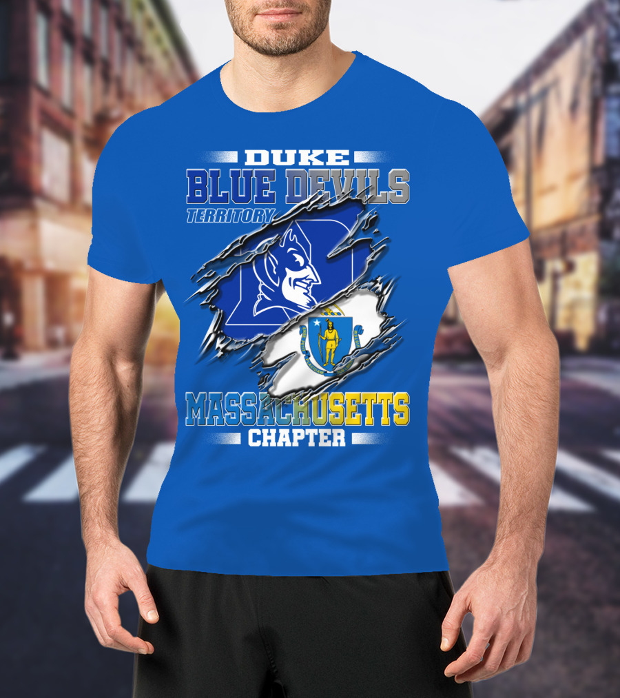 Duke Blue Devils Territory Massachusetts Chapter T-Shirt