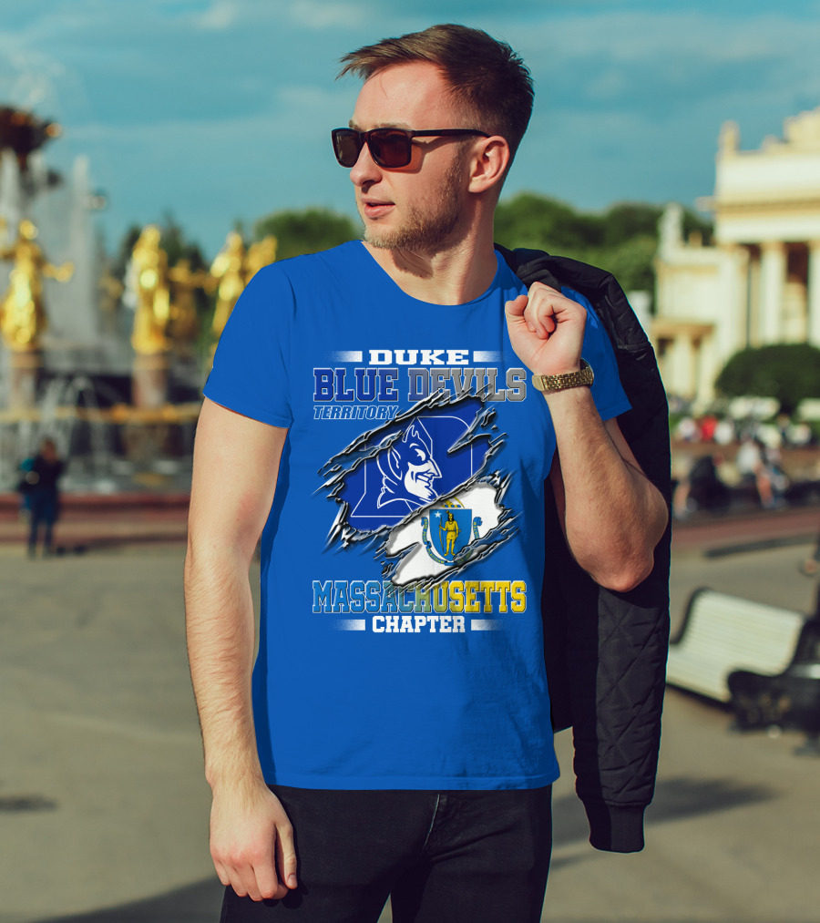 Duke Blue Devils Territory Massachusetts Chapter T-Shirt