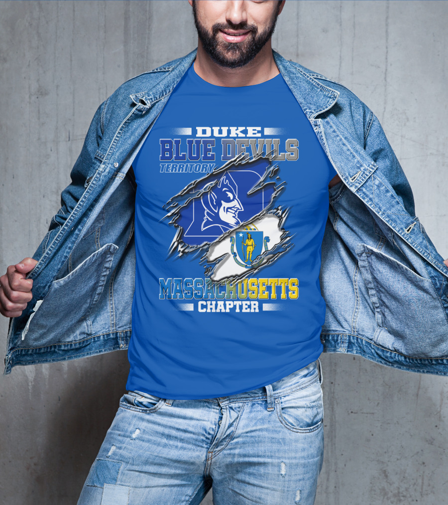 Duke Blue Devils Territory Massachusetts Chapter T-Shirt