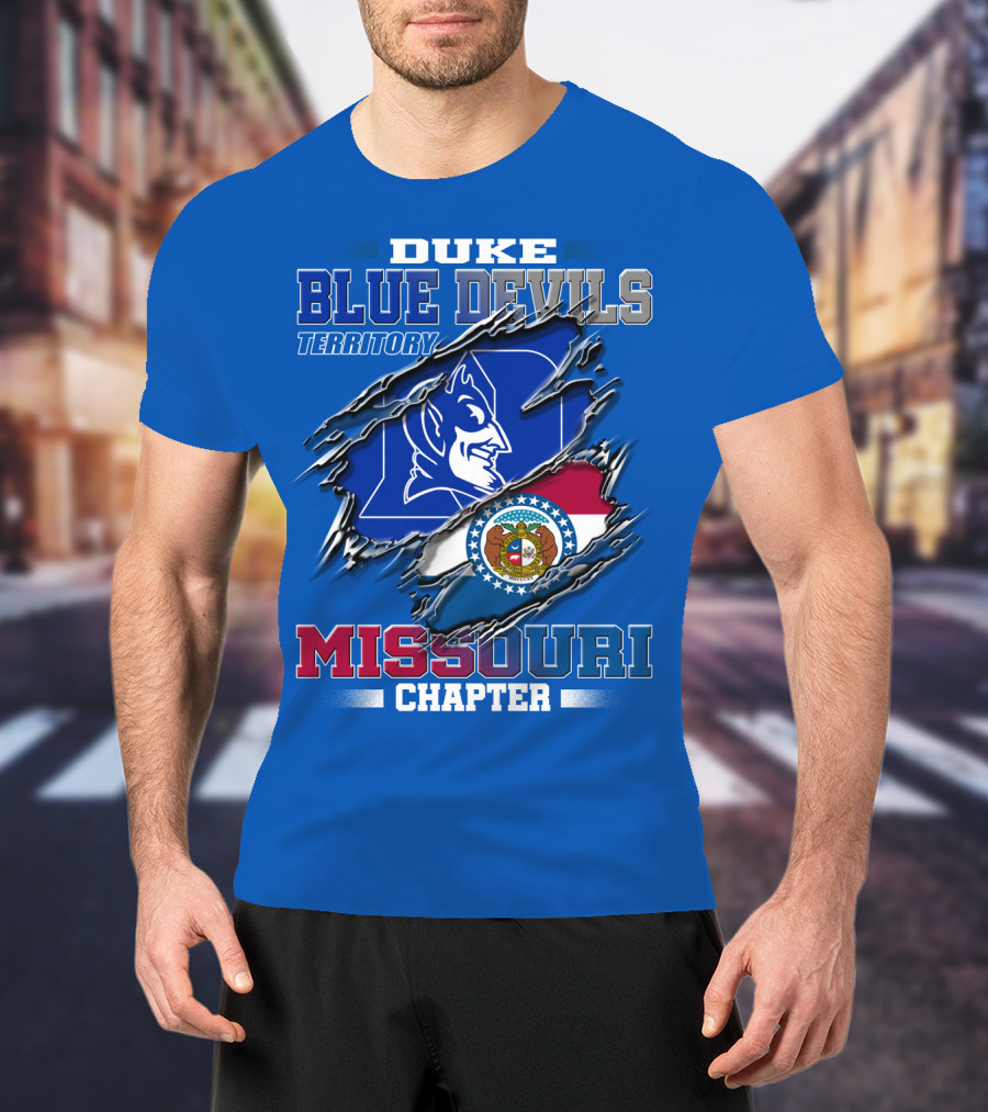 Duke Blue Devils Territory Missouri Chapter T-Shirt