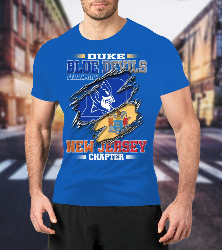 Duke Blue Devils Territory New Jersey Chapter T-Shirt
