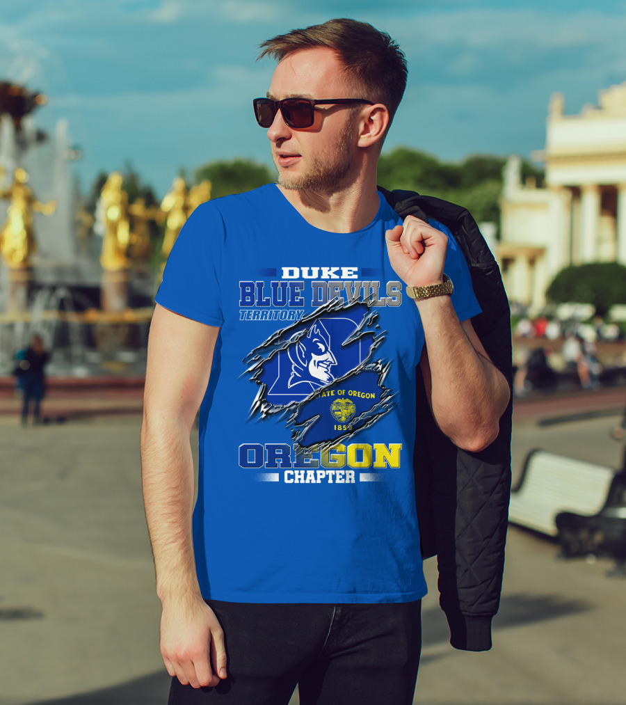 Duke Blue Devils Territory Oregon Chapter State Of Oregon 1859 T-Shirt