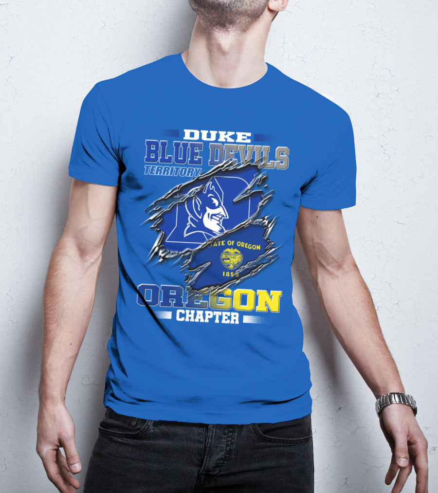 Duke Blue Devils Territory Oregon Chapter State Of Oregon 1859 T-Shirt