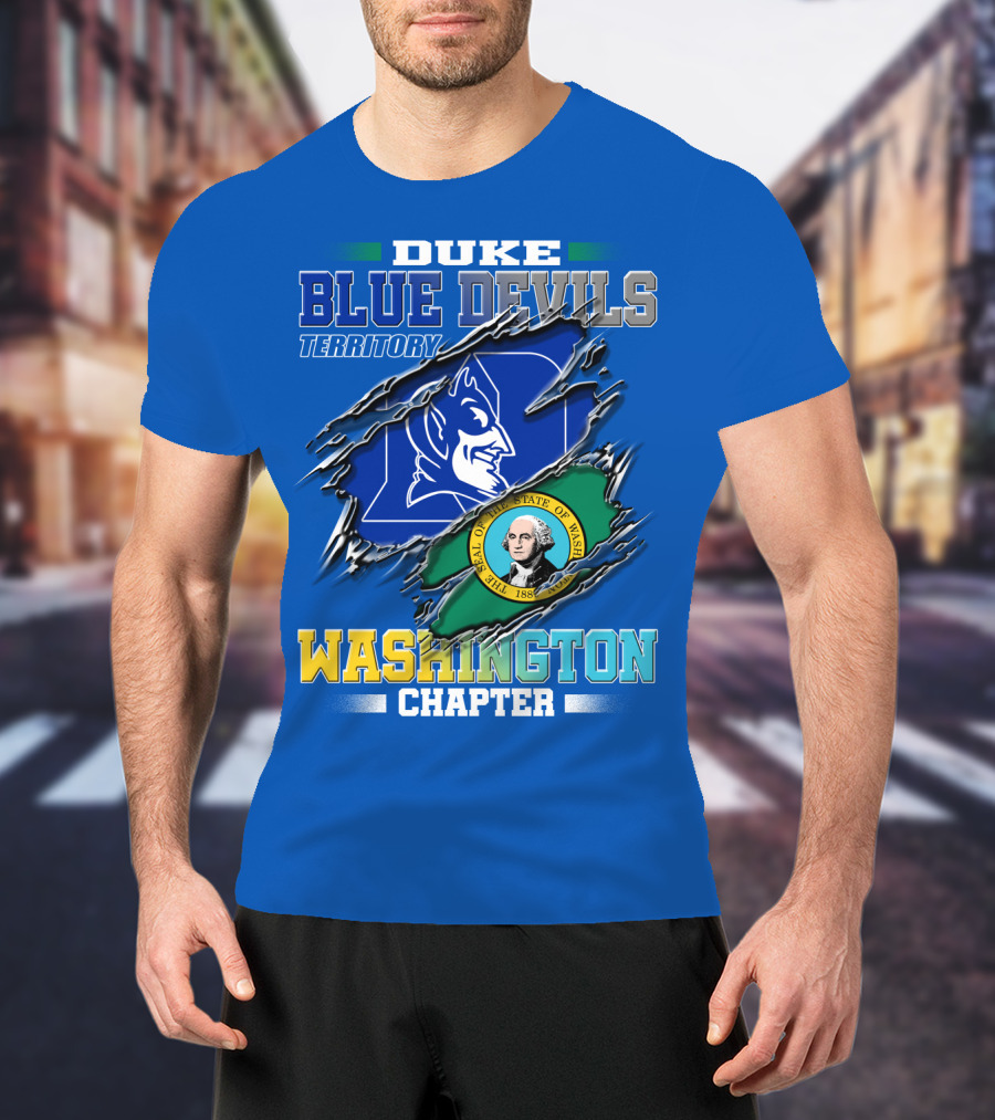 Duke Blue Devils Territory Washington Chapter T-Shirt