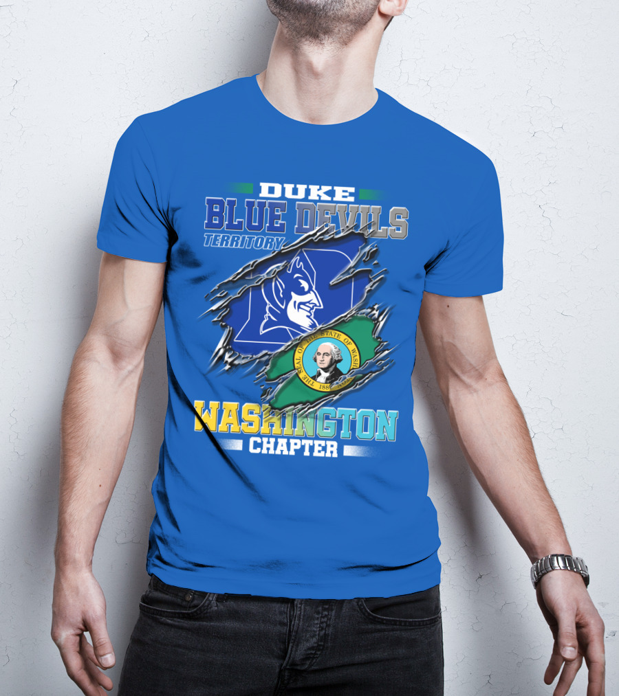 Duke Blue Devils Territory Washington Chapter T-Shirt